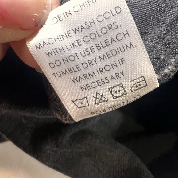 Show Me Your Mumu Romper Size M Washed Black Cannon Button Distressed Short NWT - Picture 12 of 12